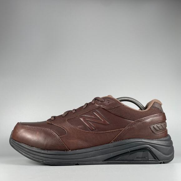 Mens 8.5 6E Womens 10 New Balance 928 Brown Leather Walking Sneaker Casual Shoes
